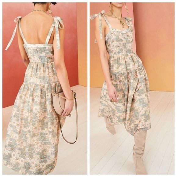 Ulla Johnson Minerva Midi Organza Dress